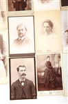 LATE 19TH C. CABINET CARDS OF MEN & WOMEN - LOT OF 13