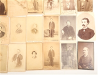 CARTES DE VISITE PORTRAITS OF MEN - LOT OF 38
