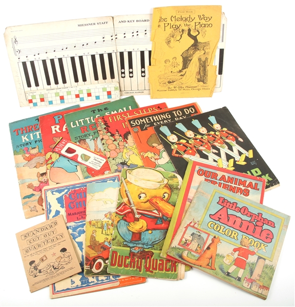 EARLY TO MID 20TH C. CHILDS ACTIVITY BOOKS - LOT OF 13