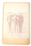 19TH C. CABINET CARD OF 1ST CAVALRY ROUGH RIDERS