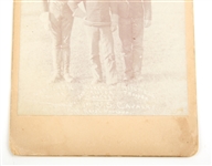 19TH C. CABINET CARD OF 1ST CAVALRY ROUGH RIDERS