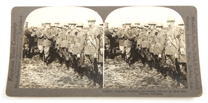 WWI ERA GENERAL PERSHING & 89TH DIVISION STEREOVIEW