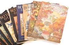 LATE 1920s BETTER HOMES & GARDENS MAGAZINES - LOT OF 13