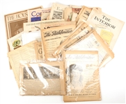 EARLY 19TH C. NEWSPAPERS, MAGAZINES AND EPHEMERA