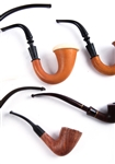 WOODEN TOBACCO PIPES - LOT OF 7
