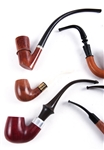 WOODEN TOBACCO PIPES - LOT OF 7