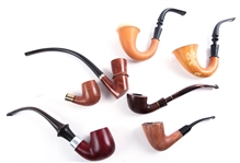 WOODEN TOBACCO PIPES - LOT OF 7