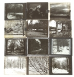 19TH C. LANTERN GLASS SLIDES - LANDSCAPES