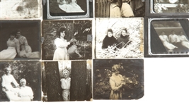 19TH C. LANTERN GLASS SLIDES - WOMEN & MEN 