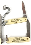 MINI ADVERTISING PROMOTIONAL POCKETKNIVES - LOT OF 5