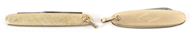 EARLY 20TH C. GOLD FILLED POCKETKNIVES - LOT OF 2