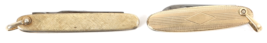 EARLY 20TH C. GOLD FILLED POCKETKNIVES - LOT OF 2