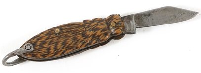 SWAN WORKS GERMANY MINIATURE CELLULOID BUG POCKETKNIFE