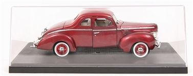 1940 FORD COUPE MODEL METALLIC RED 1:18 SCALE MODEL