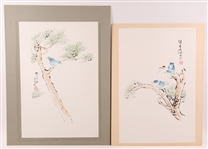 CONTEMPORARY CHINESE INK PAINTINGS - LOT OF 2