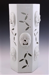 JAPANESE NOH MASK PORCELAIN UMBRELLA STAND