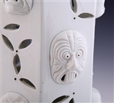 JAPANESE NOH MASK PORCELAIN UMBRELLA STAND