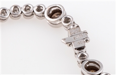 LADIES 18K WHITE GOLD DIAMOND NECKLACE 8.06 CTW