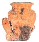 CHINESE CARVED SOAPSTONE INK WELL, FIGURINE & FOO DOG