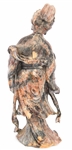 CHINESE CARVED SOAPSTONE INK WELL, FIGURINE & FOO DOG