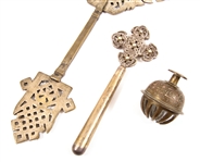 ETHIOPIAN LITURGICAL COPTIC CROSSES & ALTER BELL