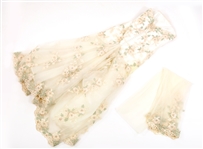 ALFRED ANGELO APPLIQUE MERMAID STYLE WEDDING DRESS