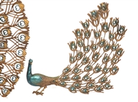 MID CENTURY BURWOOD PEACOCK WALL ORNAMENT - LOT OF 3