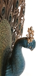 MID CENTURY BURWOOD PEACOCK WALL ORNAMENT - LOT OF 3