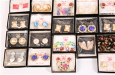 JEWELS BY PARK LANE COSTUME CLIP-ON EARRINGS