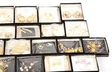 JEWELS BY PARK LANE COSTUME EARRINGS GOLD & SILVER TONE