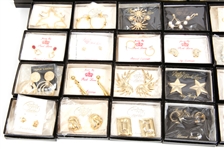 JEWELS BY PARK LANE COSTUME EARRINGS GOLD & SILVER TONE
