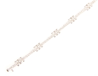 LADIES 14K WHITE GOLD DIAMOND FASHION BRACELET