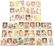TOPPS 1962 BASEBALL CARDS - COLLECTORS LOT OF 45