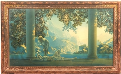 MAXFIELD PARRISH "DAYBREAK" HOUSE OF ART PRINT IN FRAME