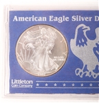 1997 .999 FINE AMERICAN SILVER EAGLES - LOT OF 2