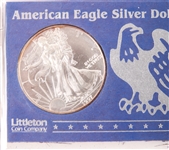 1997 .999 FINE AMERICAN SILVER EAGLES - LOT OF 2