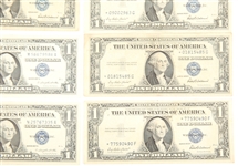SILVER CERTIFICATES & TWO DOLLAR BILLS - LOT OF 8