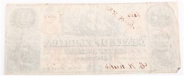 1863 $3 STATE OF FLORIDA, TALLAHASSEE OBSOLETE BANKNOTE