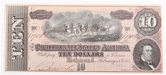 1864 CONFEDERATE STATES RICHMOND NOTES - $5, $10 & $20