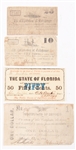 1860S TALLAHASSEE FLORIDA SMALL OBSOLETE CURRENCY