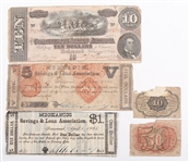 1860S OBSOLETE CURRENCY FRACT., CONFEDERATE, MECHANICS