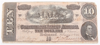 1860'S OBSOLETE CURRENCY FRACT., CONFEDERATE, MECHANICS