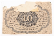 1860'S OBSOLETE CURRENCY FRACT., CONFEDERATE, MECHANICS