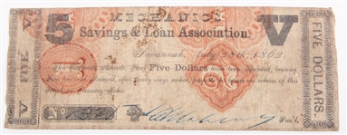 1860'S OBSOLETE CURRENCY FRACT., CONFEDERATE, MECHANICS