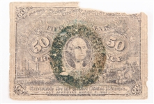 1860'S OBSOLETE CURRENCY FRACT., CONFEDERATE, MECHANICS