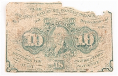 1860'S OBSOLETE CURRENCY FRACT., CONFEDERATE, MECHANICS