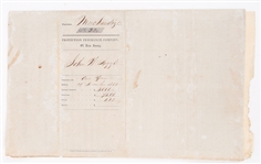 19TH C. FLORIDA SESSION JOURNAL & FINANCIAL AGREEMENTS