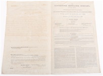 19TH C. FLORIDA SESSION JOURNAL & FINANCIAL AGREEMENTS