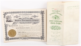 20TH C. FLORIDA STOCK AND BOND CERTIFICATES - LOT OF 2