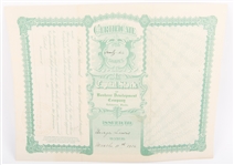 20TH C. FLORIDA STOCK AND BOND CERTIFICATES - LOT OF 2